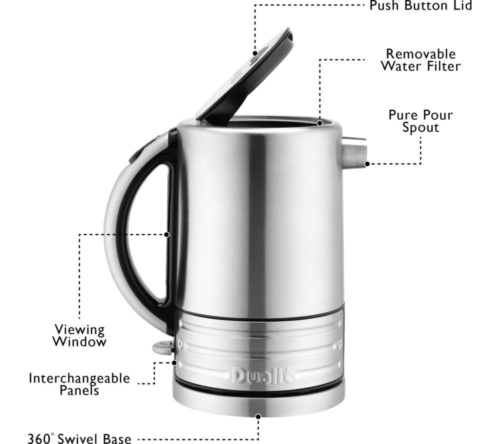 DUALIT Architect 72905 Jug Kettle - Stainless Steel & Black image number 7 of 10