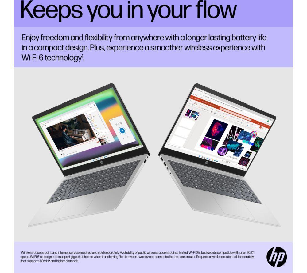 HP Pavilion SE 14-ep1520sa 14" Laptop - Intel&reg; Core&trade; Ultra 5, 256 GB SSD, Silver image number 2 of 12