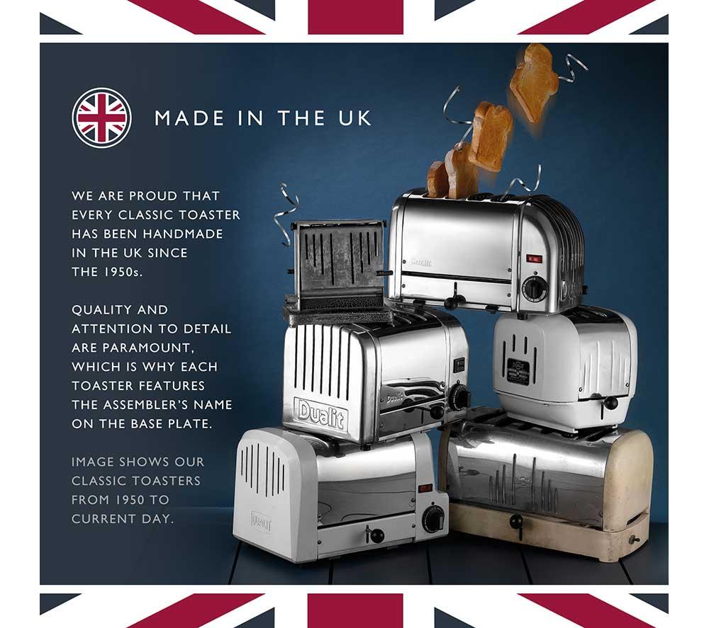 DUALIT Vario 40352 4-Slice Toaster - Polished Stainless Steel image number 6 of 9