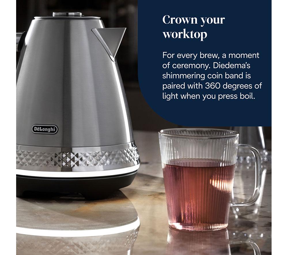 DELONGHI Diadema KBV3001.M Jug Kettle - Stainless Steel image number 4 of 6