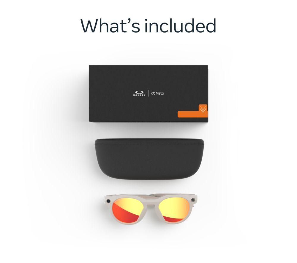 OAKLEY META HSTN Glasses - Warm Grey, Prizm Ruby image number 8 of 8
