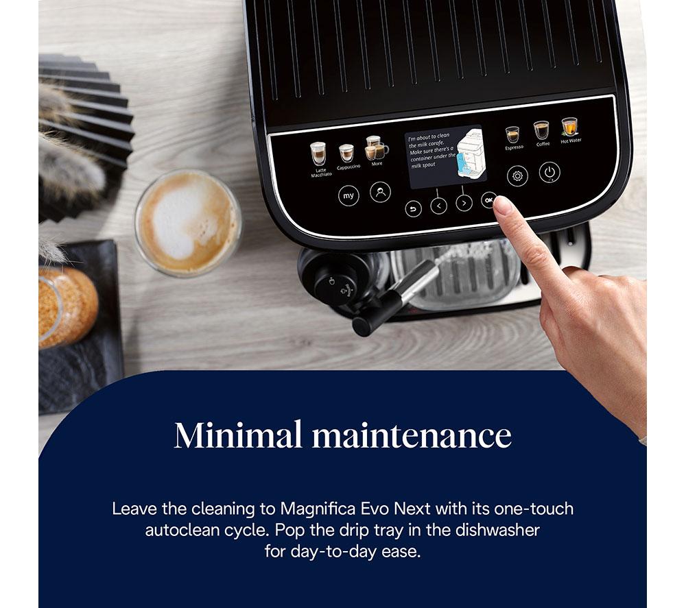 DELONGHI Magnifica Evo Next ECAM310.60.B Bean to Cup Coffee Machine - Black image number 6 of 10