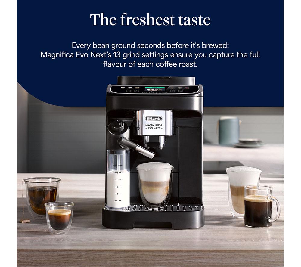 DELONGHI Magnifica Evo Next ECAM310.60.B Bean to Cup Coffee Machine - Black image number 10 of 10