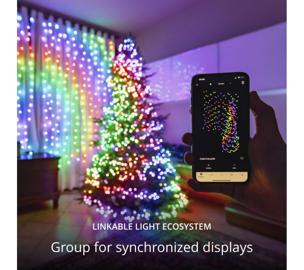 TWINKLY Curtain Gen 2.5 Smart RGB+W LED String Lights - 210 LEDs image number 5 of 14