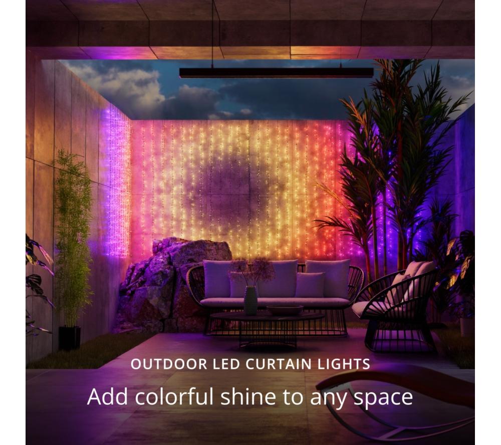 TWINKLY Curtain Gen 2.5 Smart RGB+W LED String Lights - 210 LEDs image number 8 of 14