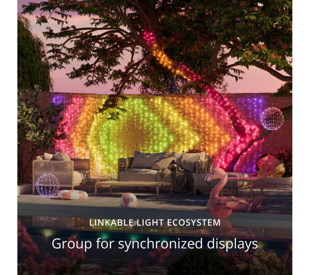 TWINKLY Curtain Gen 2.5 Smart RGB+W LED String Lights - 210 LEDs image number 11 of 14