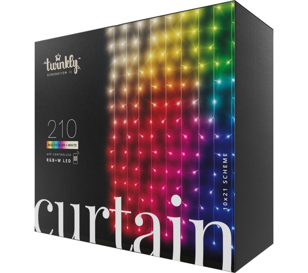 TWINKLY Curtain Gen 2.5 Smart RGB+W LED String Lights - 210 LEDs image number 14 of 14
