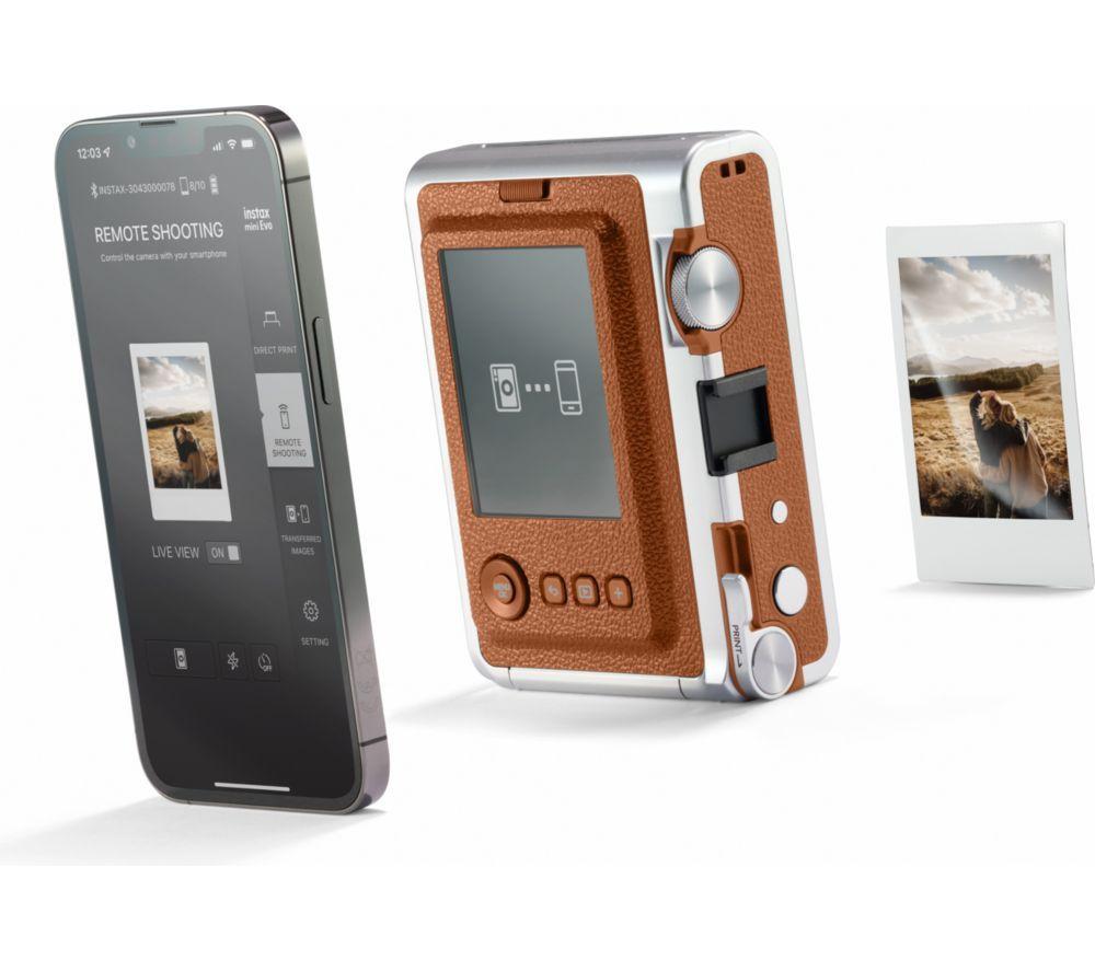INSTAX mini Evo Digital Instant Camera - Brown image number 6 of 8