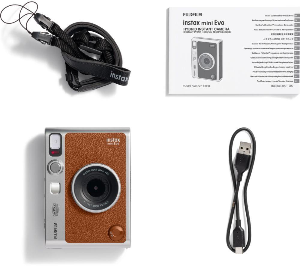 INSTAX mini Evo Digital Instant Camera - Brown image number 8 of 8