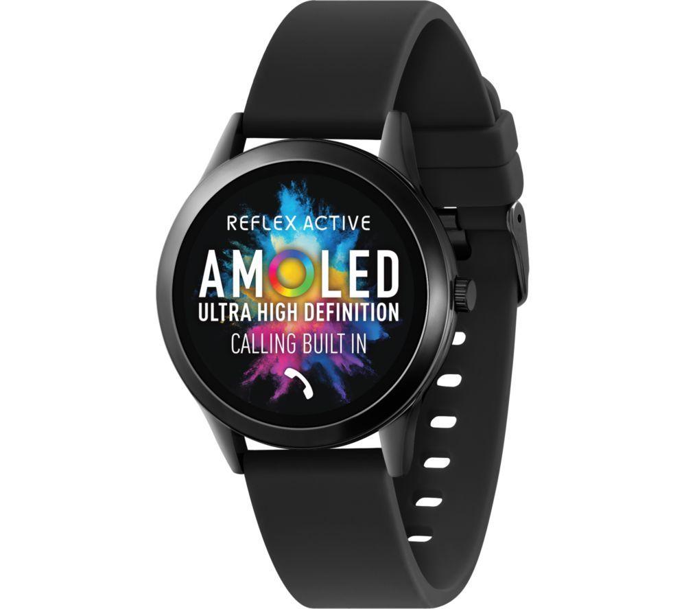 REFLEX ACTIVE Series 31 Smart Watch - Black, Silicone Strap
