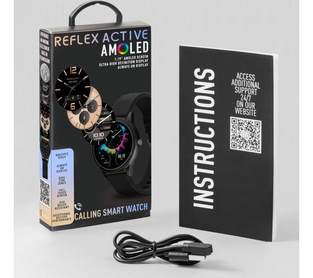 REFLEX ACTIVE Series 31 Smart Watch - Black, Silicone Strap image number 2 of 2