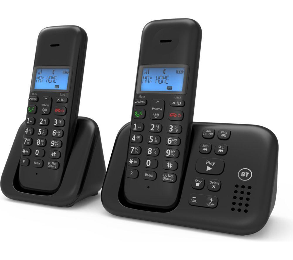 BT 3960 Cordless Phone - Twin Handsets, Black image number 2 of 3