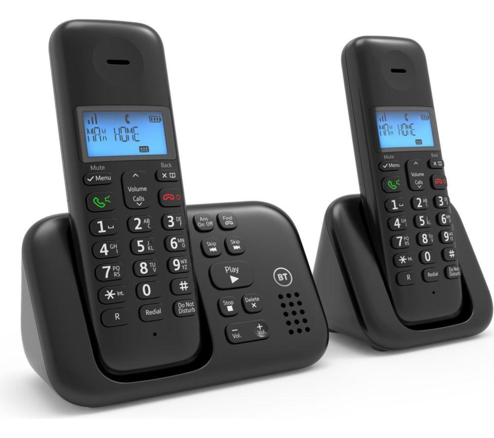 BT 3960 Cordless Phone - Twin Handsets, Black image number 3 of 3