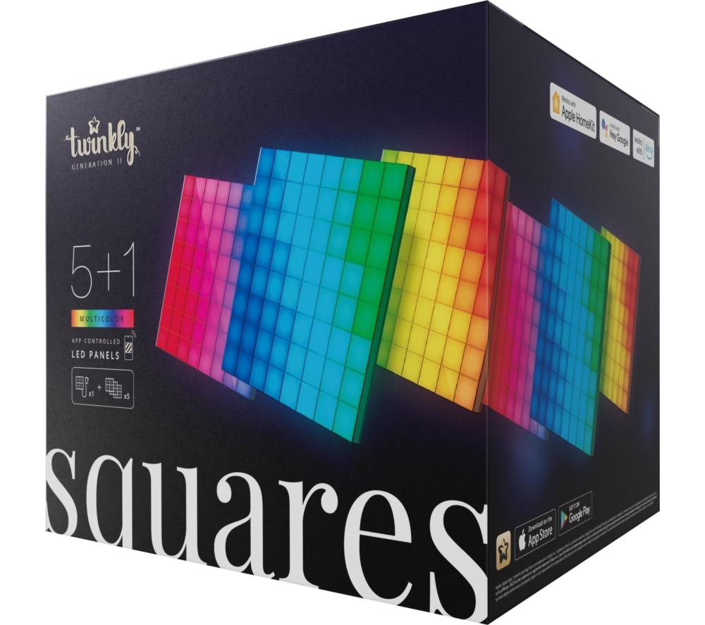 TWINKLY Squares Smart LED Light Panel Starter Kit - 6 Panels image number 8 of 8