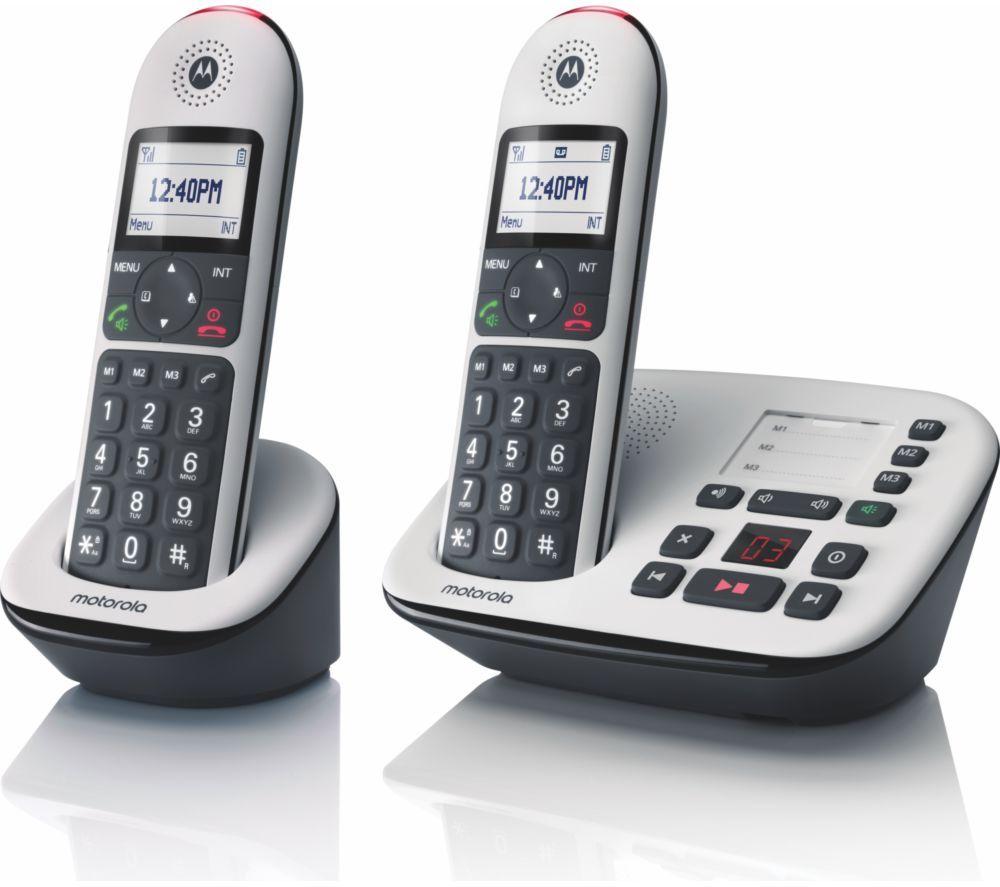 MOTOROLA CD5012 Cordless Phone - Twin Handsets, White image number 2 of 3