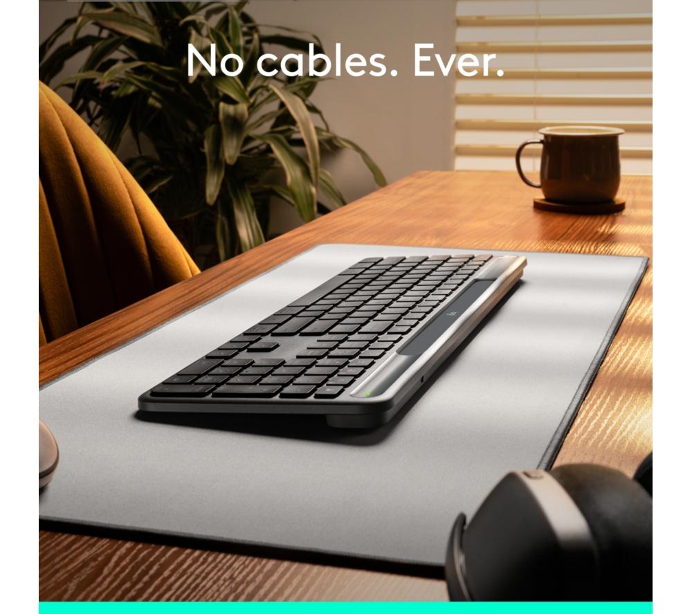 LOGITECH Signature Slim Solar+ Wireless Keyboard - Graphite image number 5 of 13