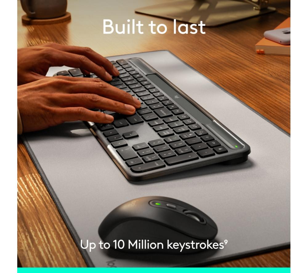 LOGITECH Signature Slim Solar+ Wireless Keyboard - Graphite image number 6 of 13