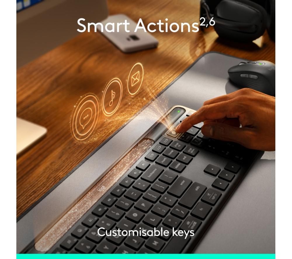 LOGITECH Signature Slim Solar+ Wireless Keyboard - Graphite image number 11 of 13
