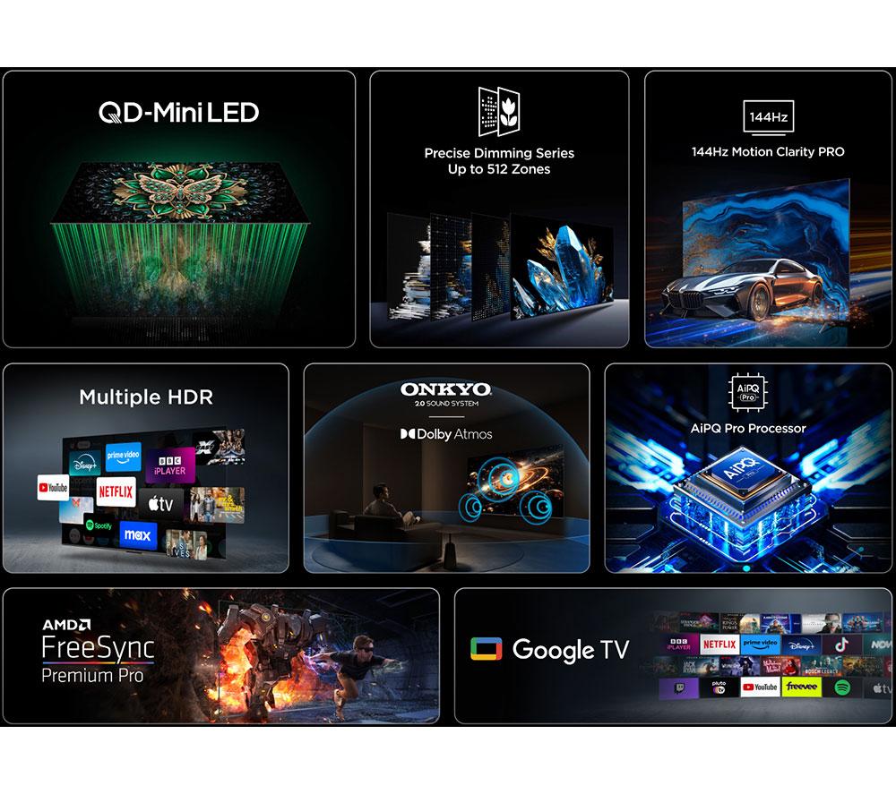 TCL C6K 50" QD-Mini LED 4K HDR Smart Google TV - 50C6K image number 4 of 15