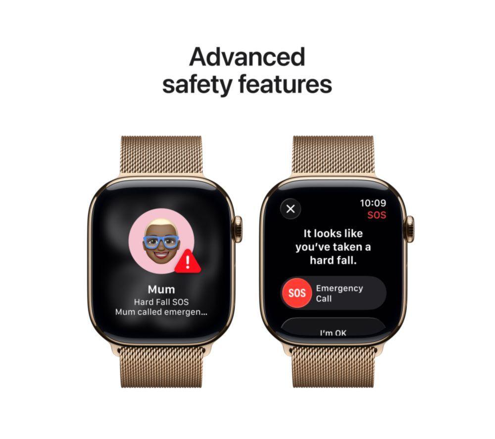 APPLE Watch Series 11 Cellular - 46 mm&nbsp;Gold Titanium Case with Gold Milanese Loop, M/L image number 6 of 10