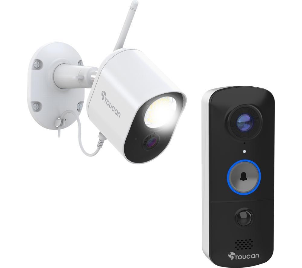 TOUCAN V3TSLC10-MLDX 1080p WiFi Video Doorbell with Chime & Security Floodlight Camera image number 3 of 6
