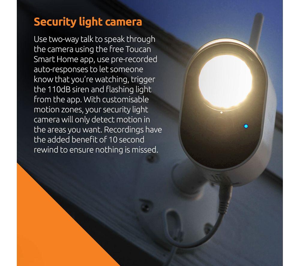 TOUCAN V3TSLC10-MLDX 1080p WiFi Video Doorbell with Chime & Security Floodlight Camera image number 4 of 6