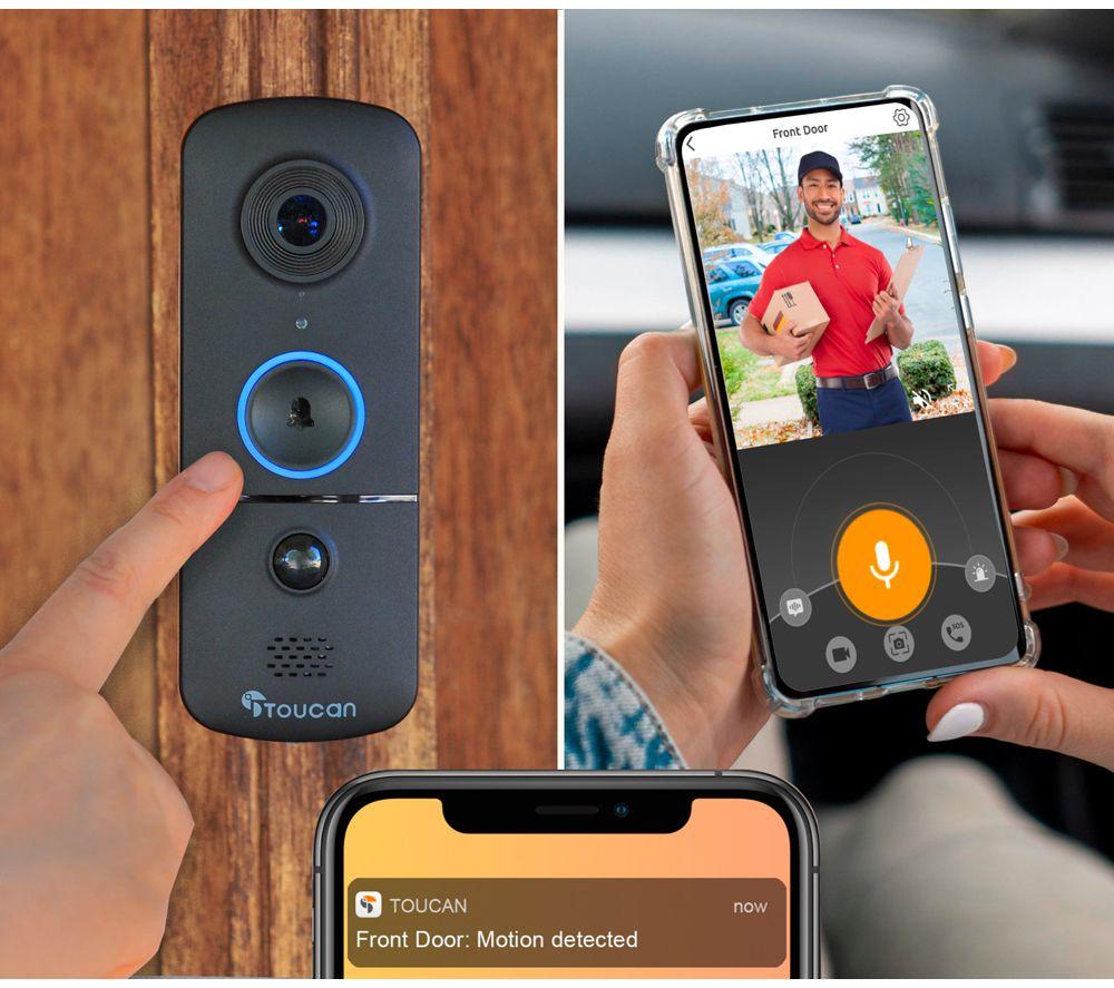 TOUCAN V3TSLC10-MLDX 1080p WiFi Video Doorbell with Chime & Security Floodlight Camera image number 5 of 6