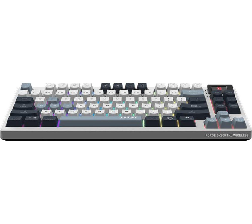MSI Forge GK600 Wireless Mechanical Gaming Keyboard - White image number 4 of 5
