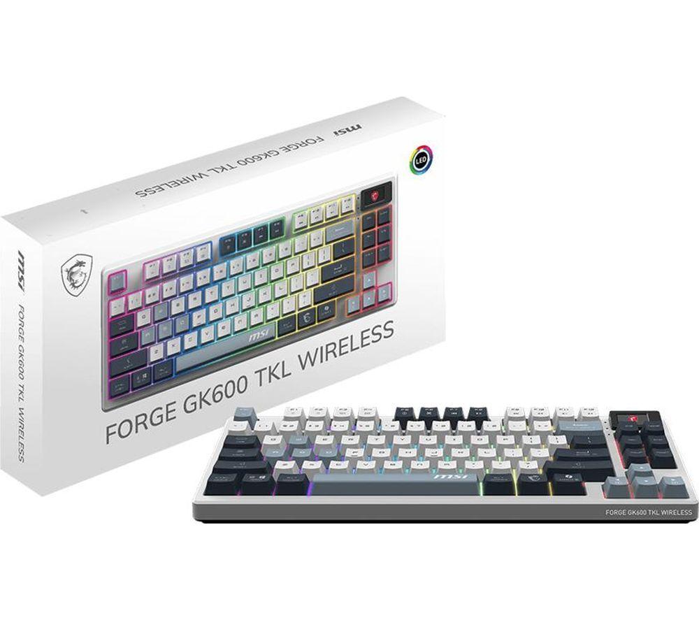 MSI Forge GK600 Wireless Mechanical Gaming Keyboard - White image number 5 of 5