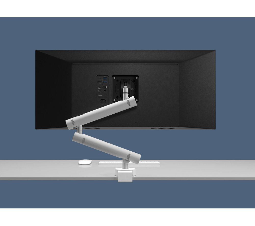 CMD Miro Tilt & Swivel Curved 17-34" Monitor Desk Mount White image number 3 of 9
