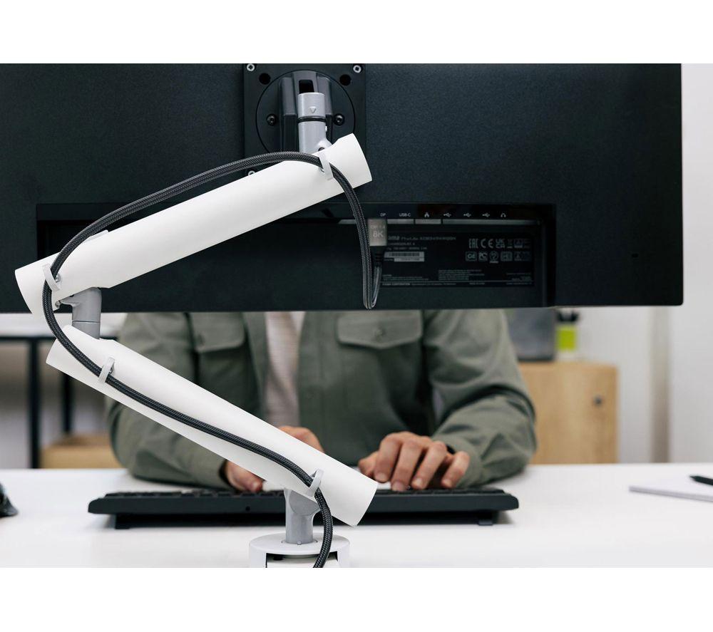 CMD Miro Tilt & Swivel Curved 17-34" Monitor Desk Mount White image number 4 of 9