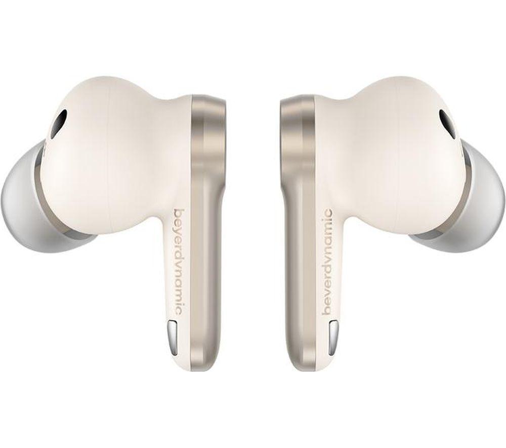 BEYERDYNAMIC Amiron 100 Wireless Bluetooth Noise-Cancelling Earbuds - Cream image number 3 of 5