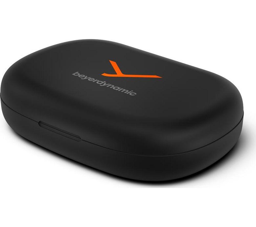 BEYERDYNAMIC Verio 200 Wireless Bluetooth Open-Ear Earbuds - Black & Orange image number 6 of 6