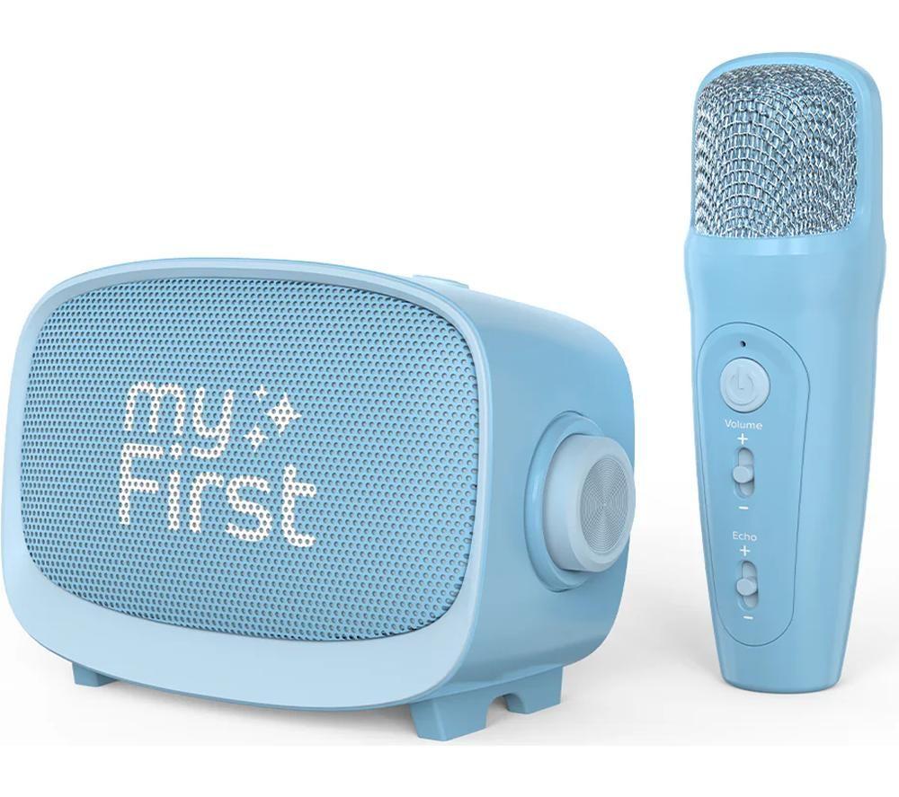 MYFIRST Voice 2 Kids' Karaoke System - Blue image number 3 of 4