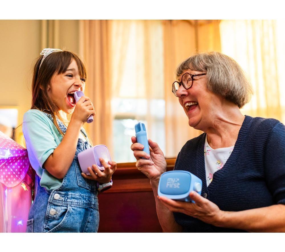 MYFIRST Voice 2 Kids' Karaoke System - Blue image number 4 of 4