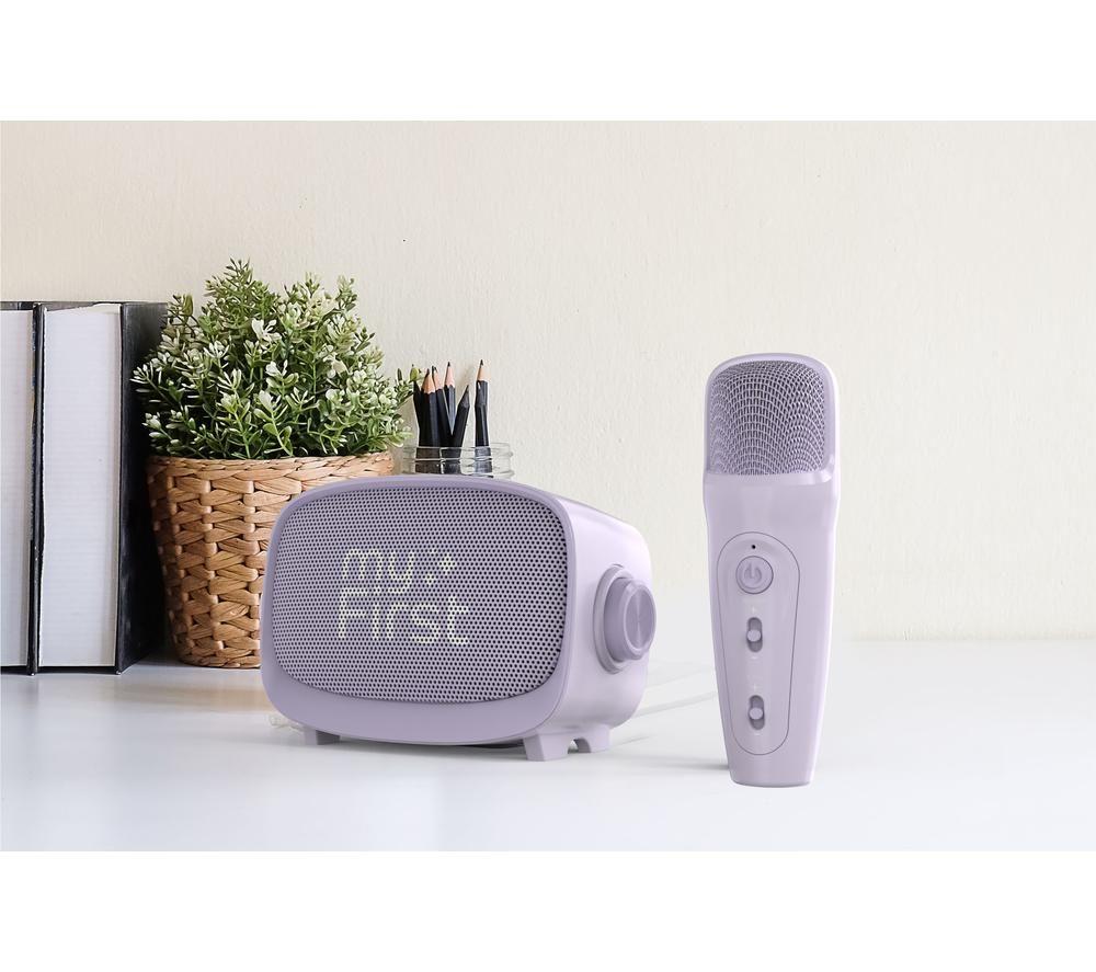 MYFIRST Voice 2 Kids' Karaoke System - Purple image number 7 of 7