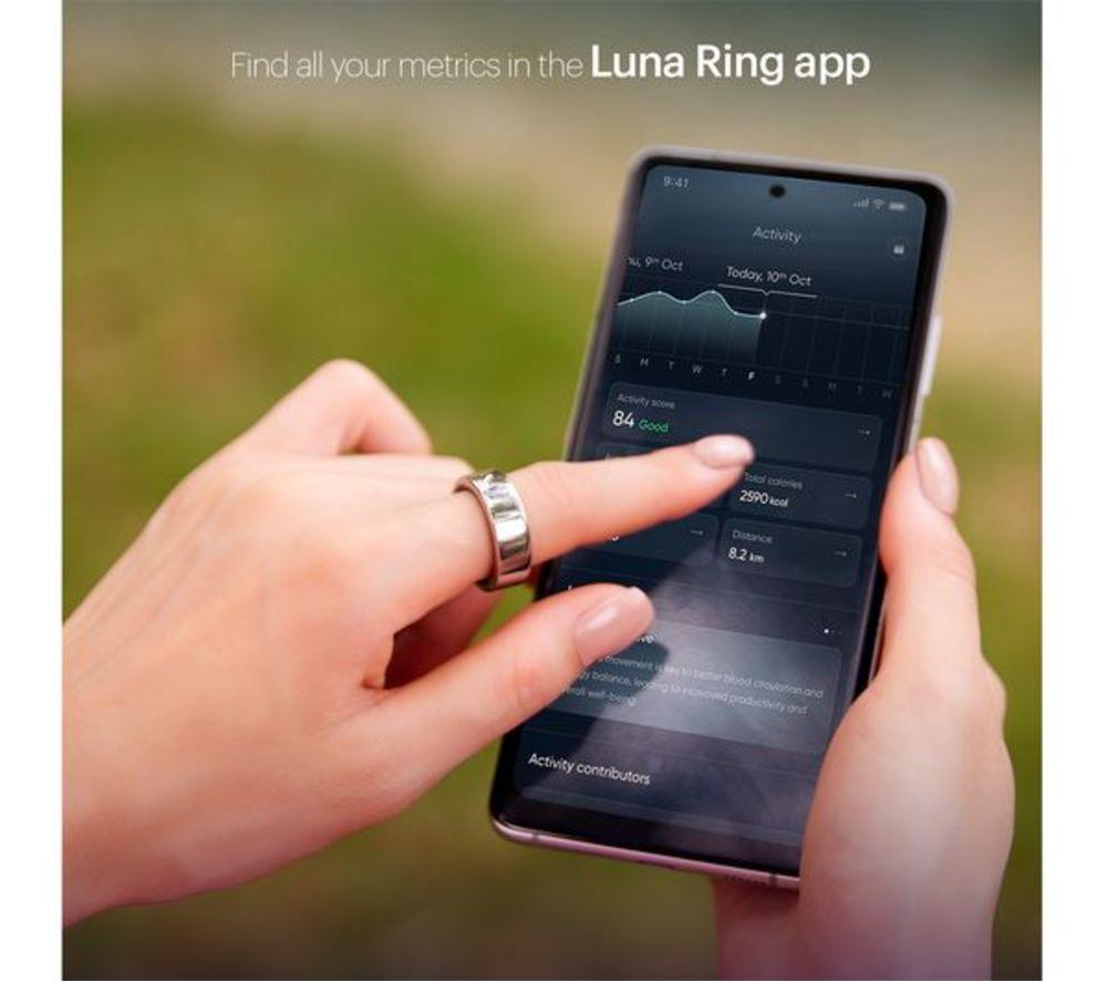 LUNA RING Smart Ring - Rose Gold, Size 9 image number 7 of 7