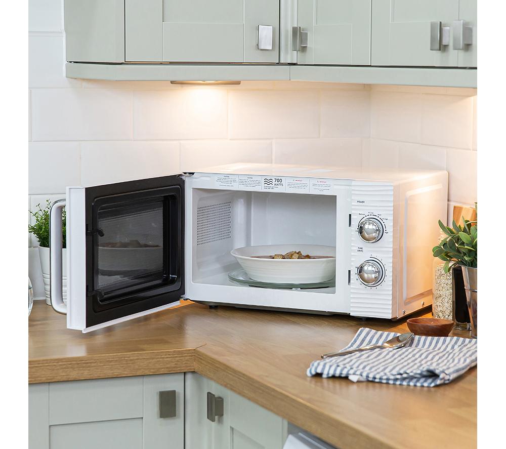 RUSSELL HOBBS Inspire Solo Microwave, Jug Kettle & 2-Slice Toaster Bundle - White image number 7 of 9