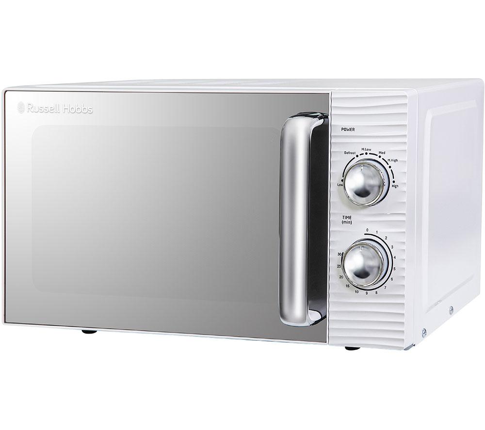 RUSSELL HOBBS Inspire Solo Microwave, Jug Kettle & 4-Slice Toaster Bundle - White image number 3 of 9