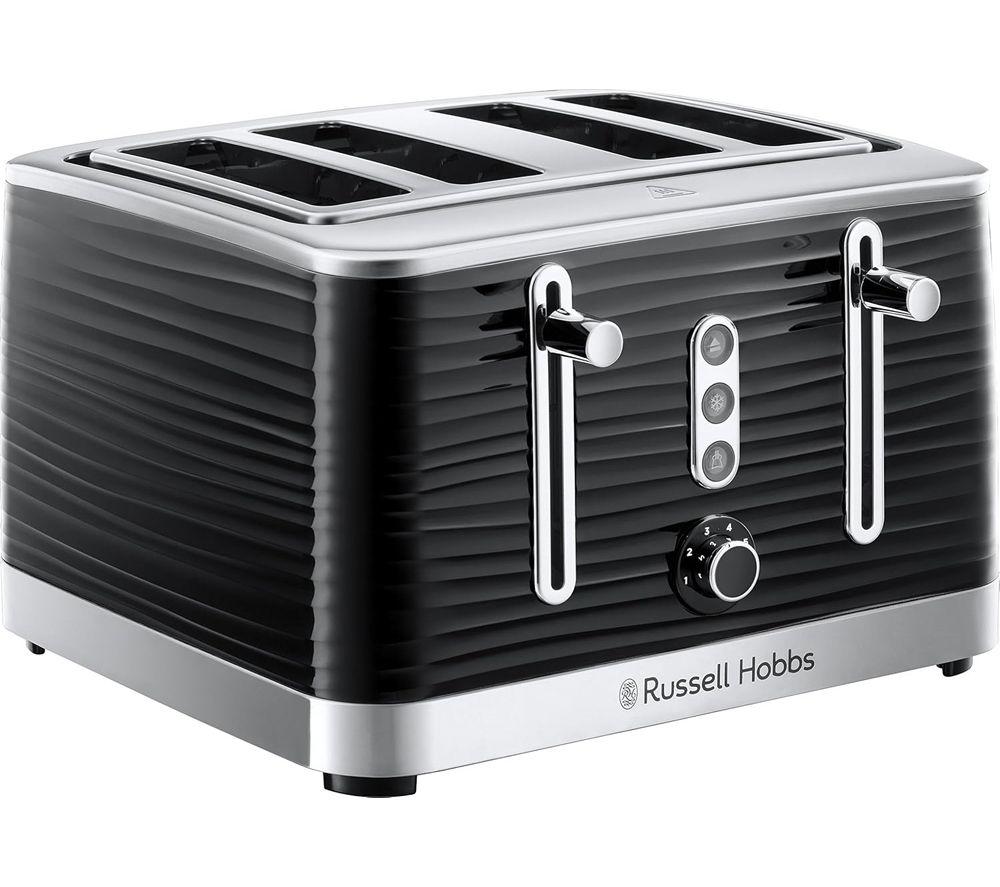 RUSSELL HOBBS Inspire Solo Microwave, Jug Kettle & 4-Slice Toaster Bundle - Black image number 2 of 6