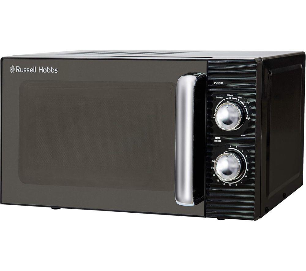 RUSSELL HOBBS Inspire Solo Microwave, Jug Kettle & 4-Slice Toaster Bundle - Black image number 4 of 6
