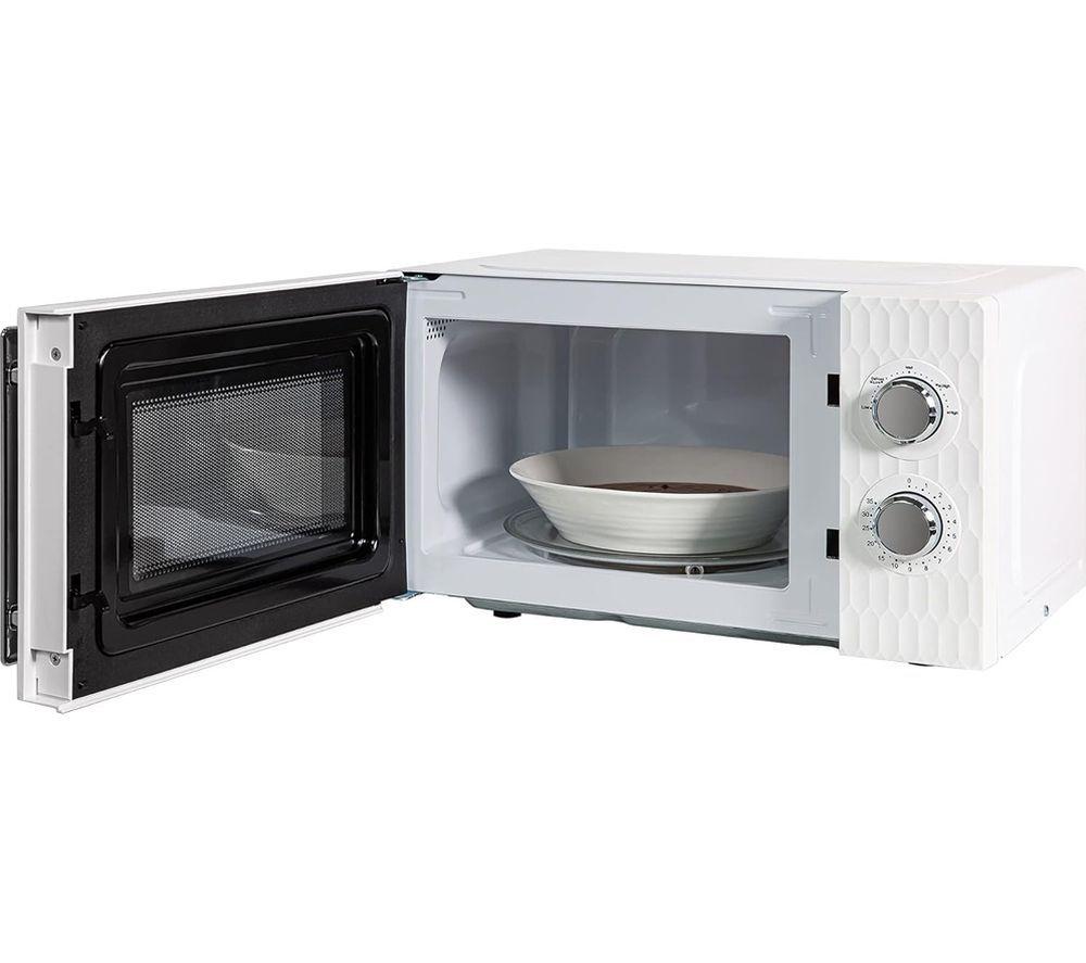 RUSSELL HOBBS Honeycomb Solo Microwave, Jug Kettle & 4-slice Toaster Bundle - White image number 3 of 5