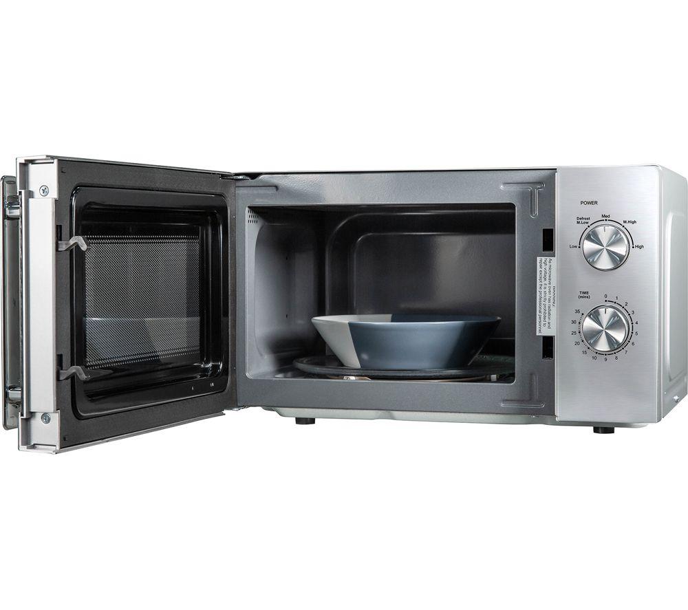 RUSSELL HOBBS Solo Microwave, Jug Kettle & 4-Slice Toaster Bundle - Silver Brushed image number 6 of 7