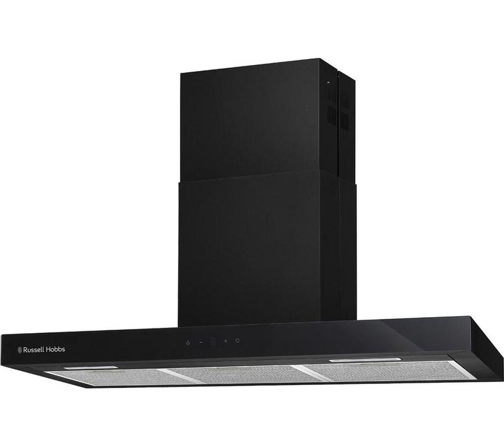 RUSSELL HOBBS RHGCH903B 90 cm Chimney Cooker Hood - Black image number 2 of 3