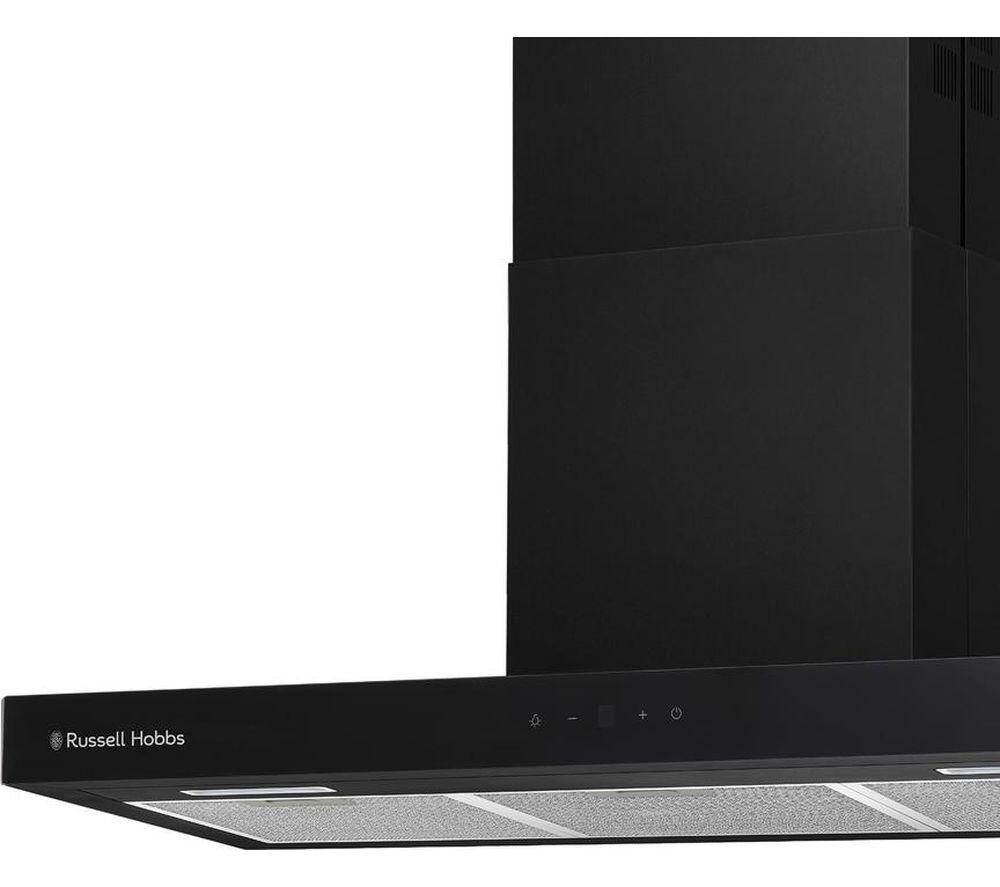 RUSSELL HOBBS RHGCH903B 90 cm Chimney Cooker Hood - Black image number 3 of 3