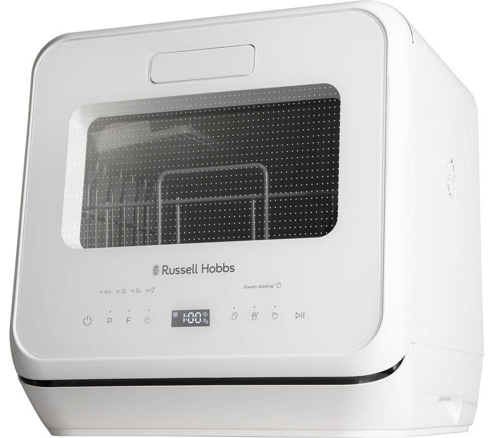 RUSSELL HOBBS RH2TTDW0D1W Table Top Dishwasher – White, White