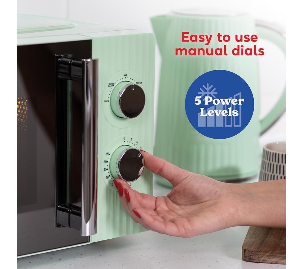 RUSSELL HOBBS Eden RHMM725PG Solo Microwave - Pistachio Green image number 8 of 12