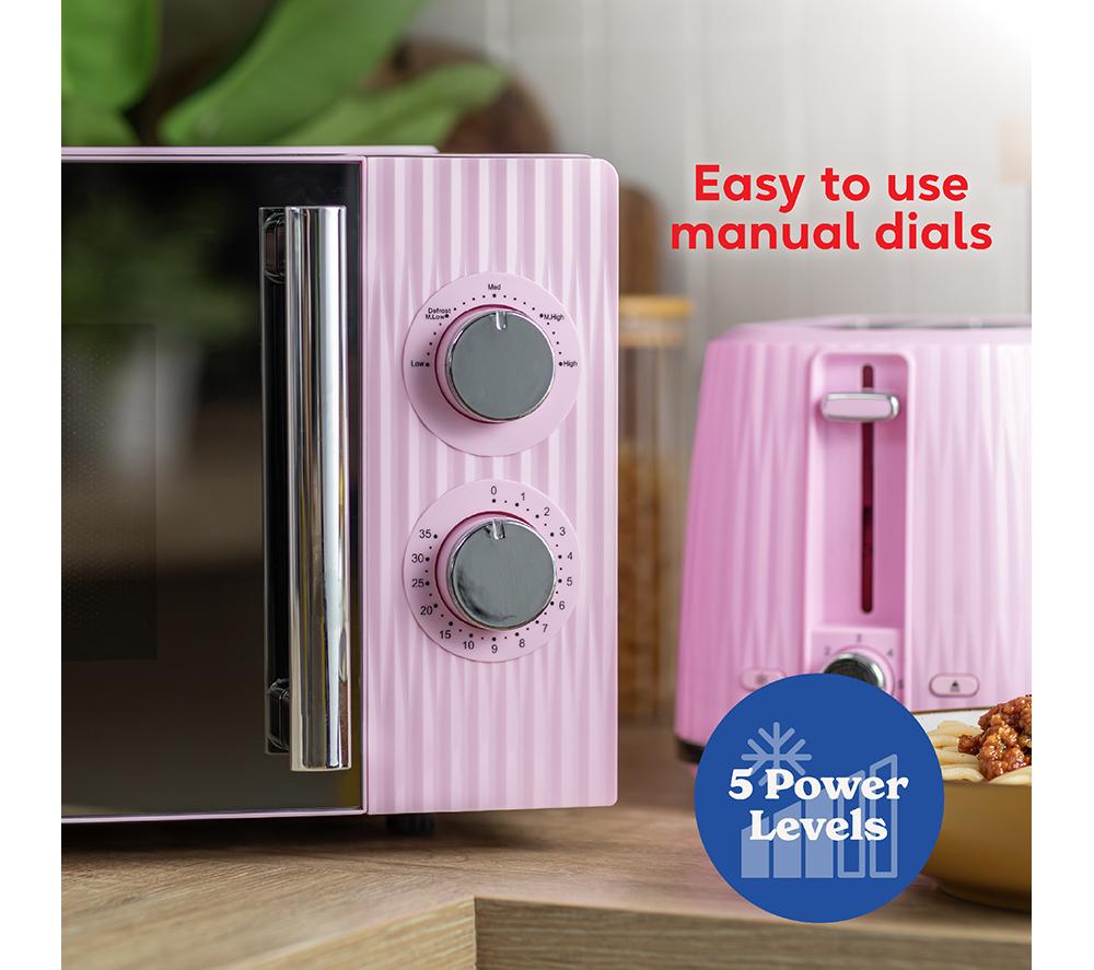 RUSSELL HOBBS Eden RHMM725RP Solo Microwave - Raspberry Pink image number 8 of 12
