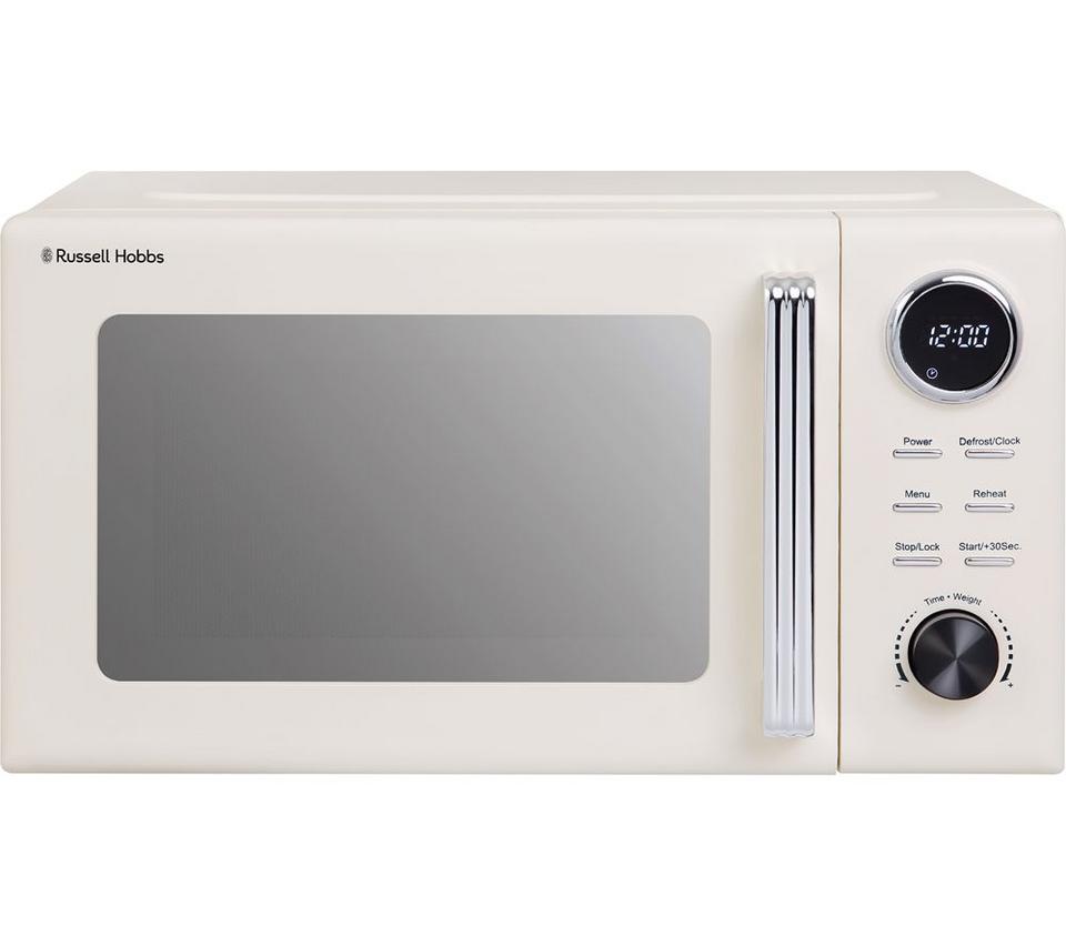 RUSSELL HOBBS Hanley RHMD838JW Solo Microwave - Jasmine White