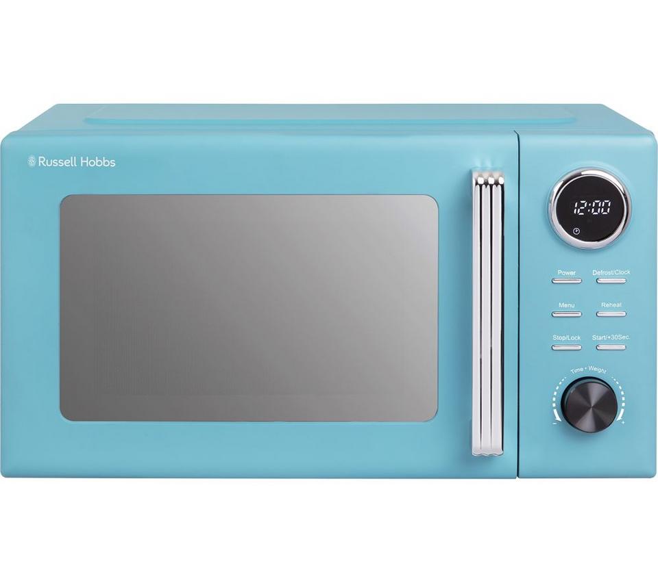 RUSSELL HOBBS Hanley RHMD838RB Solo Microwave - Retro Blue